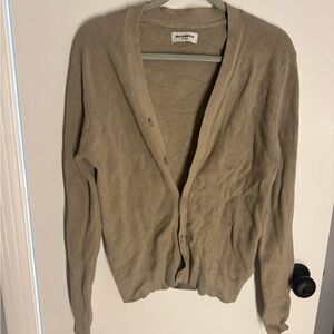 Alcott Men’s Tan Cardigan Sweater